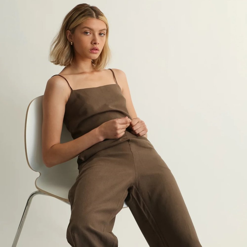 Camisole Linen Jumpsuit
